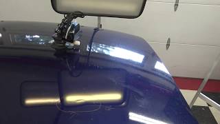 Paintless Dent Repair Crease Removal Using Pencil and Needle Tip Tools