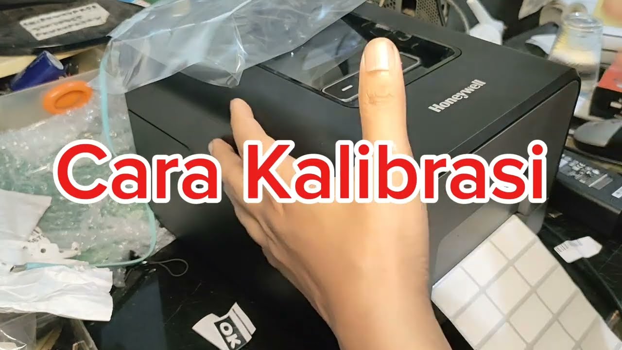 HONEYWELL PC42E-T Unboxing review cara pasang media ribbon install driver test print kalibrasi