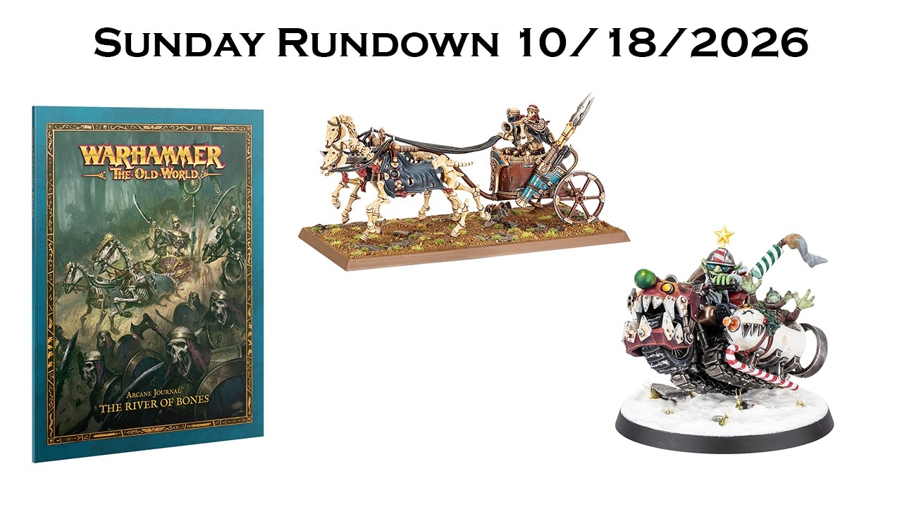 As always, thanks for watching! If you like our content don't forget to like and subscribe! 

Help us keep the lights on: 
patreon.com/miniaturesrundown

Check out our Socials! 
Instagram: https://www.instagram.com/miniatures_rundown/
Facebook: https://www.facebook.com/profile.php?id=100086918150258
Discord: https://discord.gg/xfgtgfaBRC

Gear List with affiliate links. 

Blackmagic Design ATEM Television Studio HD8 ISO  https://amzn.to/4swsW4d
Blackmagic Design Studio Camera 4K Pro   https://amzn.to/3YwNgVi
Amaran 200X S 200Xs Bi-Color COB LED Video Light https://amzn.to/3NaCodo
Rode PodMic Cardioid Dynamic Broadcast Microphone https://amzn.to/3LB1qBW
Shure SM7B Vocal Dynamic Microphone  https://amzn.to/452c2Ar
Lume Cube Studio Panel 2-Point Lighting Kit https://amzn.to/49MLpC0
Lume Cube Flex Light Pro https://amzn.to/4sMZya6
Nanlite PavoTube II 30X 4 Foot Battery Powered RGBWW LED  https://amzn.to/4puTz6G
Panasonic LUMIX GH5M2, 20.3MP Mirrorless Micro Four Thirds Camera https://amzn.to/4jt8Y68

Blackmagic Design ATEM Mini Extreme ISO  https://amzn.to/4bmP9eL

Elgato Key Light - Professional 2800 lumens Studio Light  https://amzn.to/4qdufmW
Aputure Amaran F22C RGBWW Flexible Led Video Light 2500K~7500K,200W  https://amzn.to/45MohkL