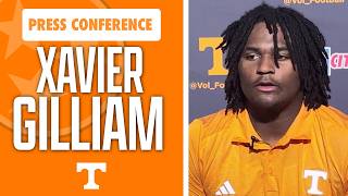 Information Tennessee football DL Xavier Gilliam talks during Texas week I GBO Guide