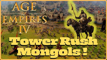 Age of Empires 4 - Mongols Tower Rush!