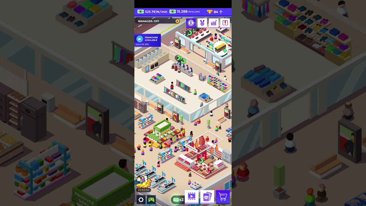 Idle supermarket tycoon shop