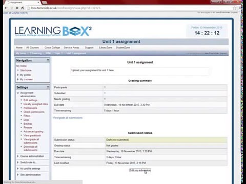 LearningBox - Adding Assignments