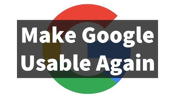 Tutorial: Make the ORIGINAL (better) google your default search engine