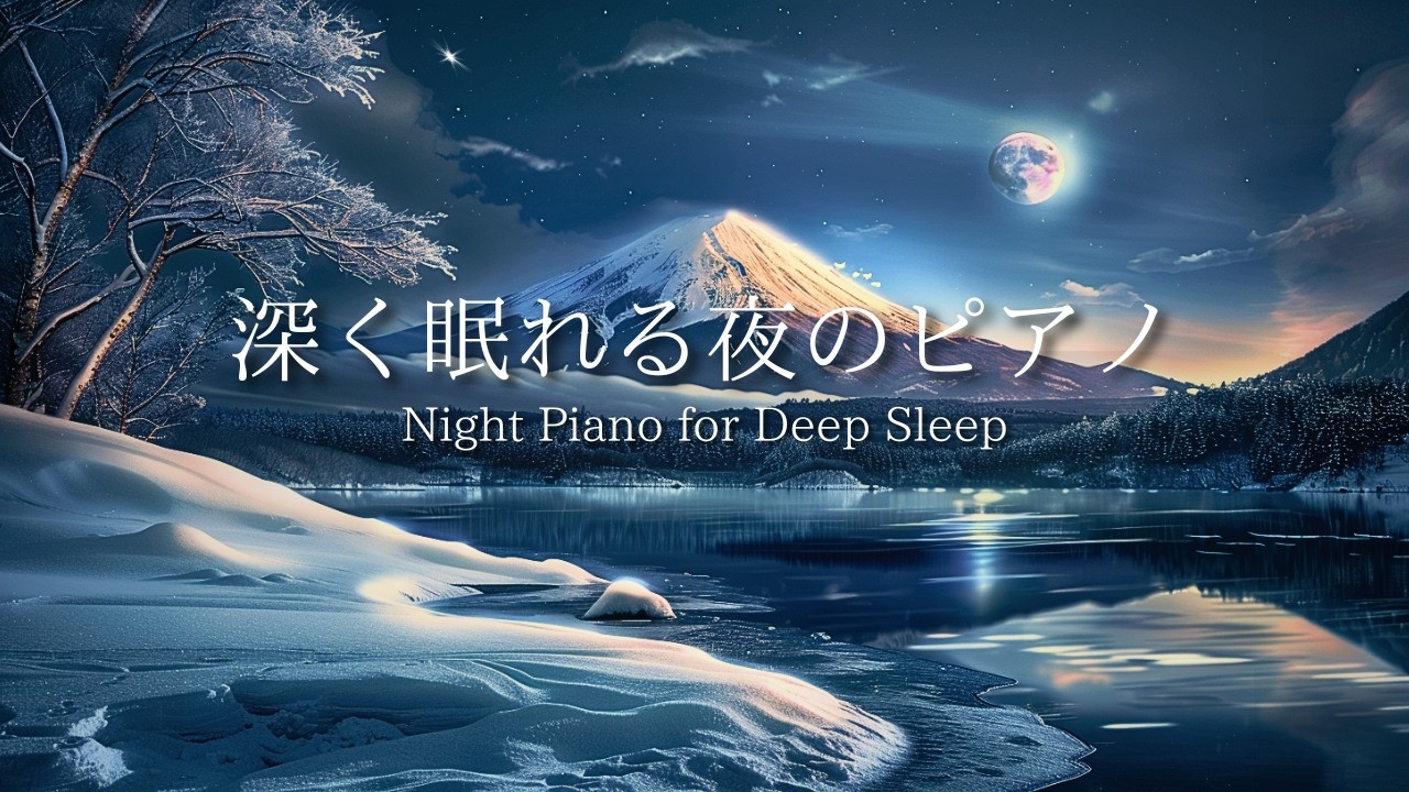 [夜のBGM] 富士山を望む深い眠りのピアノ｜自律神経を整える｜リラックス・ヒーリングに優しい旋律｜Mt.Fuji Night Piano ｜Relaxing Music for Deep Sleep