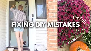 Fall Front Porch Makeover 🍂 | DIY Painting, Decorating & Landscaping