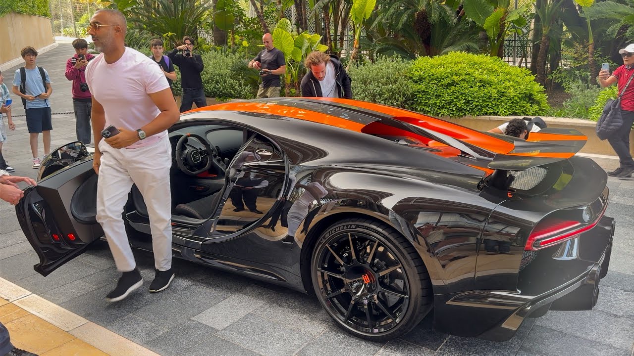 Crypto Billionaire with His BUGATTI CHIRON SUPER SPORT 300+ arriving at  Hotel de Paris in Monaco!!