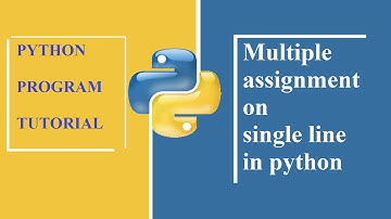 multiple assignment on single line in python