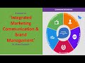 IMC and BM Session on 15th Nov 2021 I Marketing Management #MBA #3rdSem