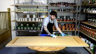 How to oil an internal oak door