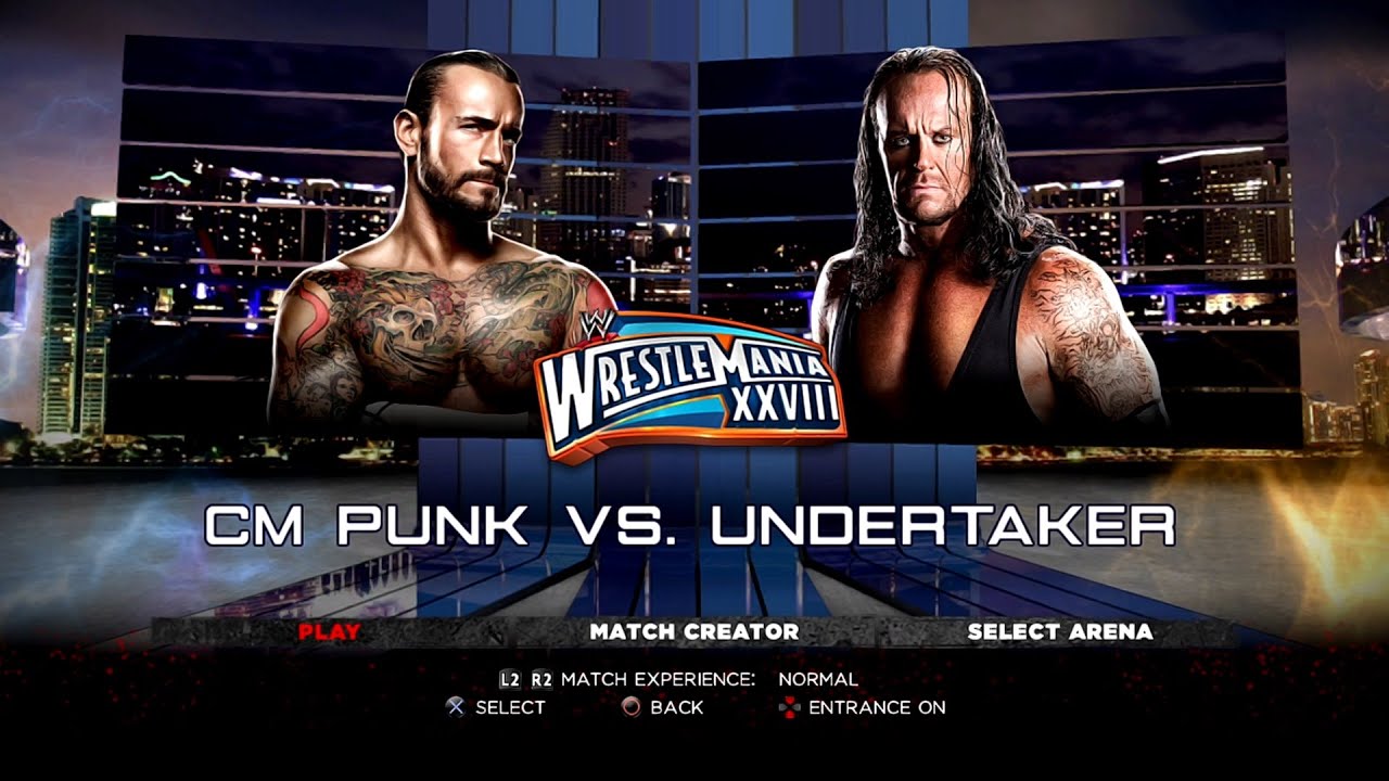 WWE '13 PS3 - CM Punk VS Undertaker [2K][mClassic]