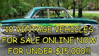 Episode #51: 10 Pre-1980 Classic Vehicles for Sale Online Now Across North America For Under $15,000