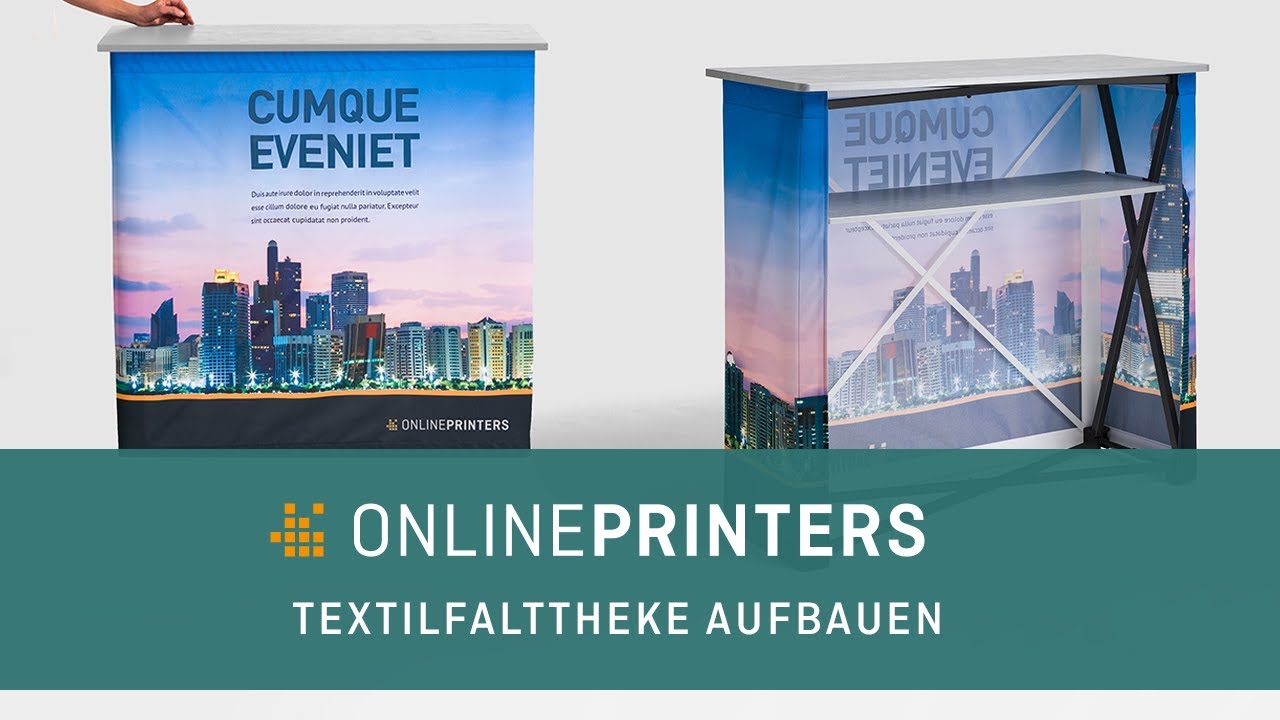 Textilfalttheke aufbauen | Aufbauanleitung