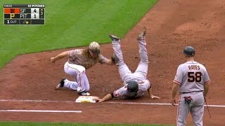 SF@PIT: Niese nabs Williamson leaning off first base