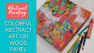 How to Create a Colorful Abstract Field of Flowers | Betty Franks Art | Abstract Expressionism