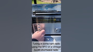 Using the BFO on a vintage Zenith shortwave radio to listen to ham radio