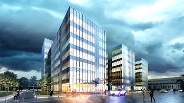 Office Buildings 3D Animation