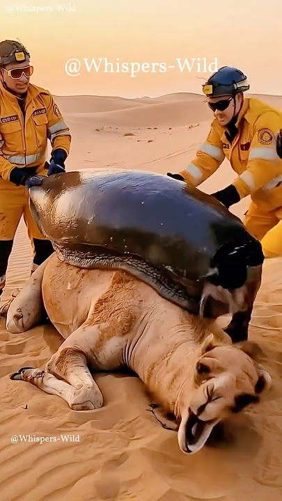 Desert Rescue: Giant Snail & Camel’s Unlikely Encounter