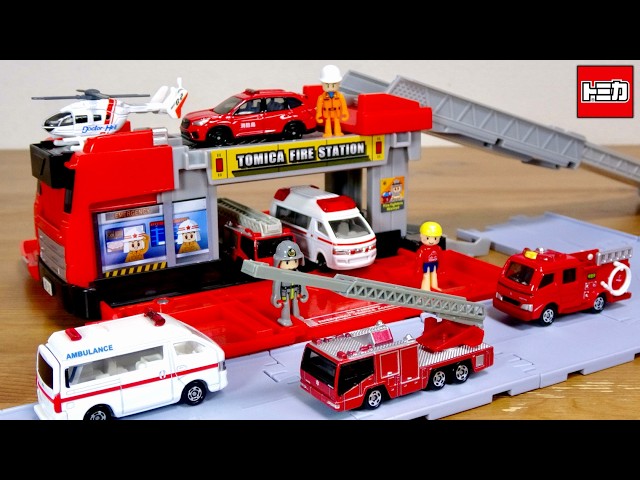 Transforms easily into a fire station with a simple snap! ☆ New