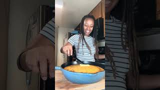 Slow Cooker Collard Greens + Crispy Baked Chicken Wings + Skillet Buttermilk Sweet Potato Cornbread