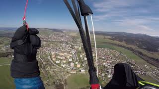 Paragliding nad Tvrdosinom z Kubinskej hole