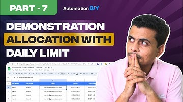 Lead Allocation with Daily Limit | Lead Management System | Full Course - Automation DIY