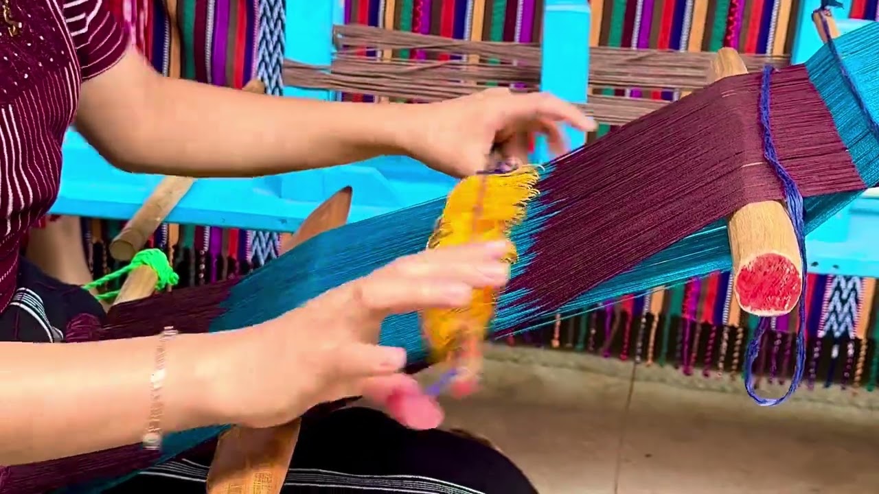 Mayan traditional weaving by Sefora, San Juan by Atitlan, Guatemala