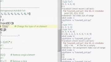 Python Course - Lecture 5 (课程5) - 容器类型之 list.