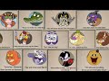 The biggest collection of cuphead fan made death cards
