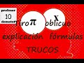 Tiro oblicuo TRUCOS fórmulas explicación