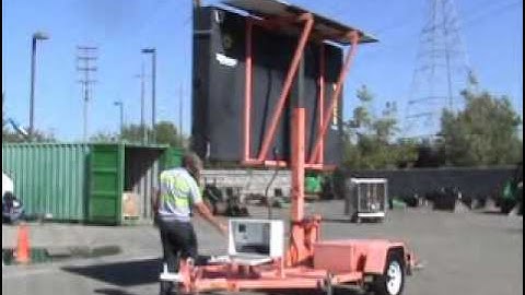 Sold! 2006 Wanco WTLMB Towable 3 Line Message Sign Board 675Ah bidadoo.com