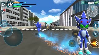 Jogo do sonic com poderes, Super Hedgehog Rope Hero, sonic 3d mobile, dino blue monster rope, sonic