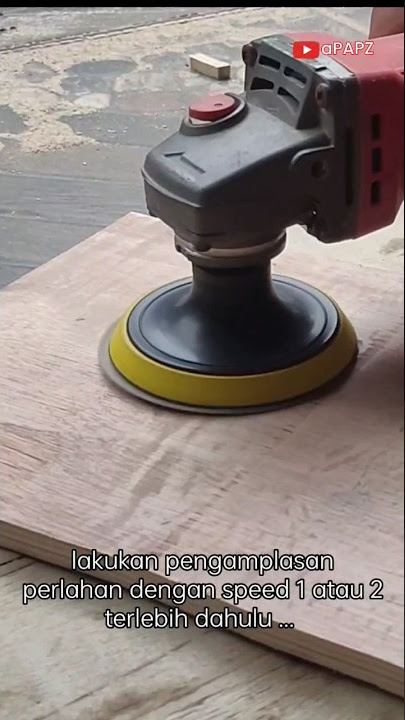 Mesin Gurinda tangan nrt pro ternyata bisa buat amplas kayu,  pake pad velcro