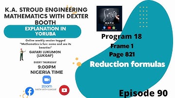 KA Stroud Engr Math 90 - Reduction formulas