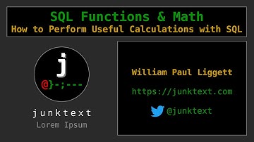 SQL Functions and Math (How to Perform Useful Calculations with SQL)