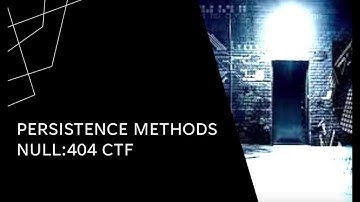 Windows and Linux Persistence Methods