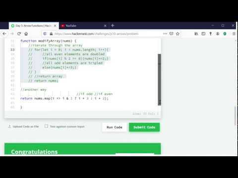 Day 5  Arrow Functions   HackerRank JavaScript