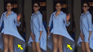 Kiara Advani Poses For The Paparazzi Saves Herself From An Oops Moment