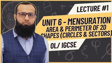 O Level / IGCSE Maths Mensuration 4024 | Area and Perimeter of 2D figures| Sir Sufyan Irfan Mewawala