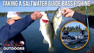 Taking a saltwater guide bass fishing! | Bill Dance Outdoors