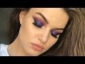 Shimmery Purple Makeup Tutorial &amp; 1K SUBSCRIBERS 😍 | HelenVarik