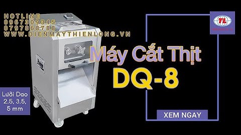 Máy Thái Thịt Công Nghiệp ALPHA DQ-8 | Điện Máy Thiên Long📞0967.309.345