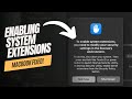 Enabling System Extensions with 