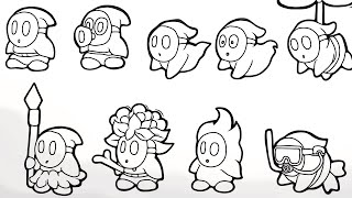 Magical coloring box | Super Mario Guys Coloringpages