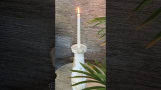 DIY candle stand! #asmr #diy #candle #decoupage #shorts