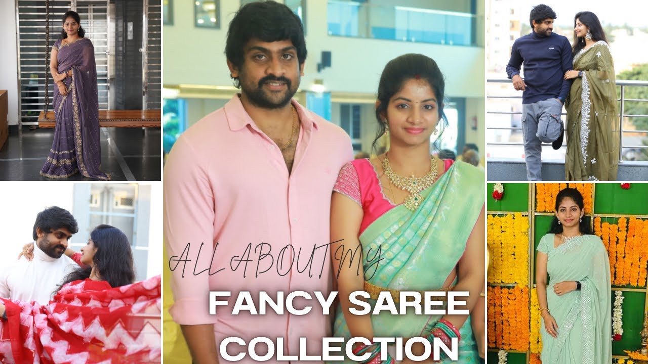 All about my fancy saree collection | wedding collection | sarees | shopping | work blouse | styling