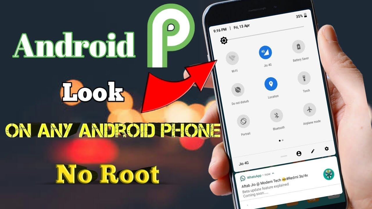 Android P notification Bar In any Android phone || No Root || [ Redmi ...