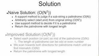 Programming Interview 26: Find the longest palindrome in a String