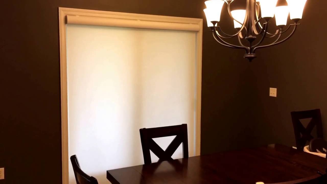 Hunter Douglas designer roller shade with the PowerView operating