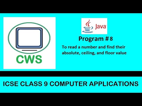 Program#8 To read a number and find their absolute, ceiling, and floor value